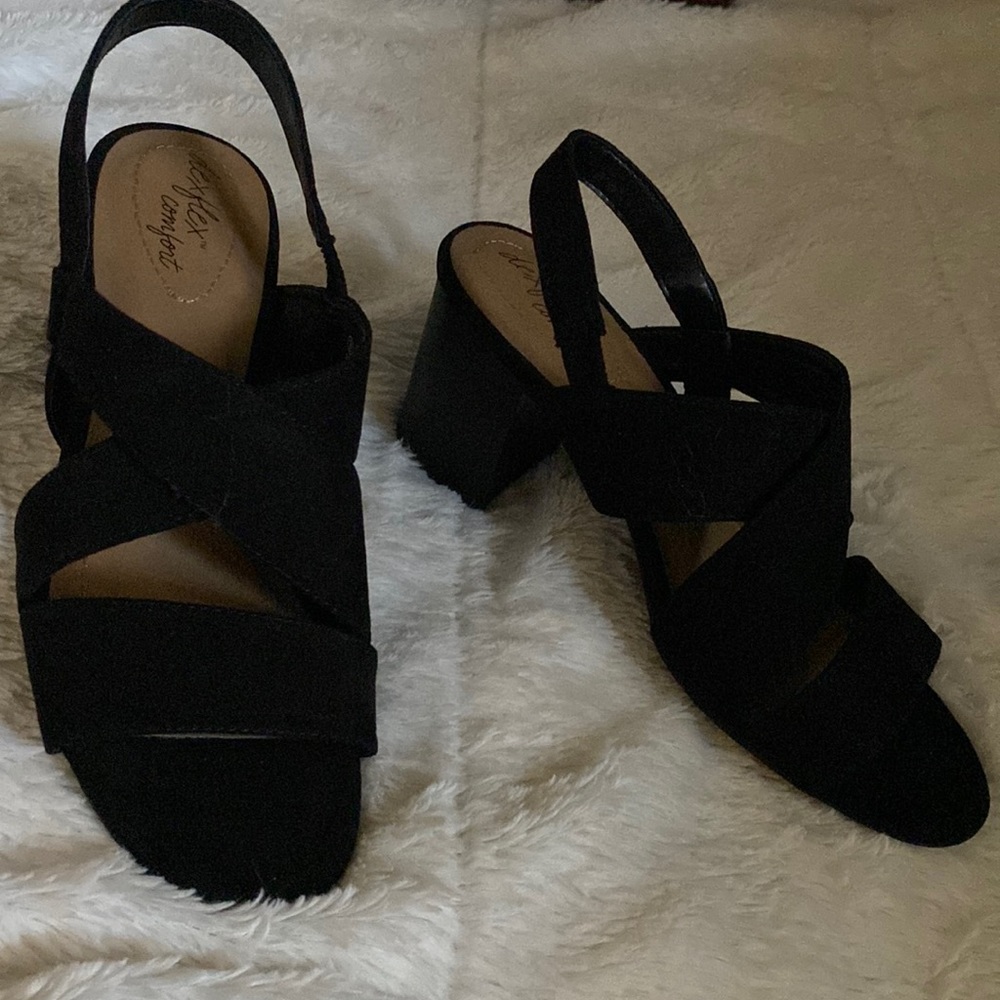 Black size 9 dexflex comfort heel